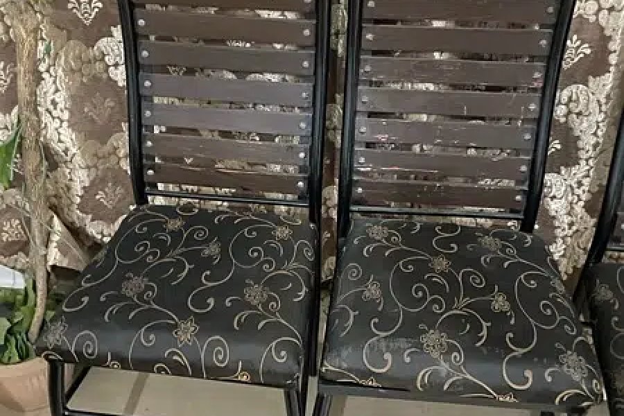 Dinning 6 chairs set rot Iron State Life Housing Phase 1, Lahore