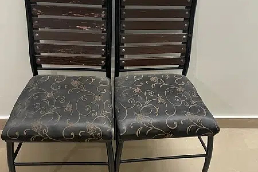 Dinning 6 chairs set rot Iron State Life Housing Phase 1, Lahore