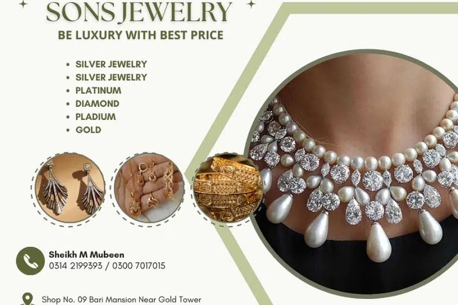 YAQOOB & SON JEWELLERS DIAMOND , GOLD , PLATINUM , PLADIUM and SILVER Abdullah Ahmed Road, Karachi