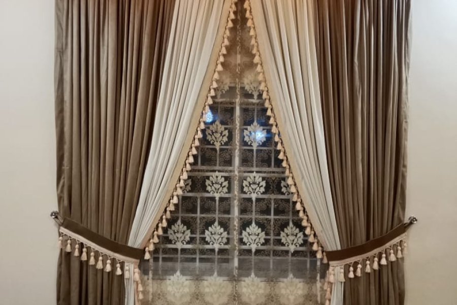Motive Design Curtain ( Shah Fabrics)-0