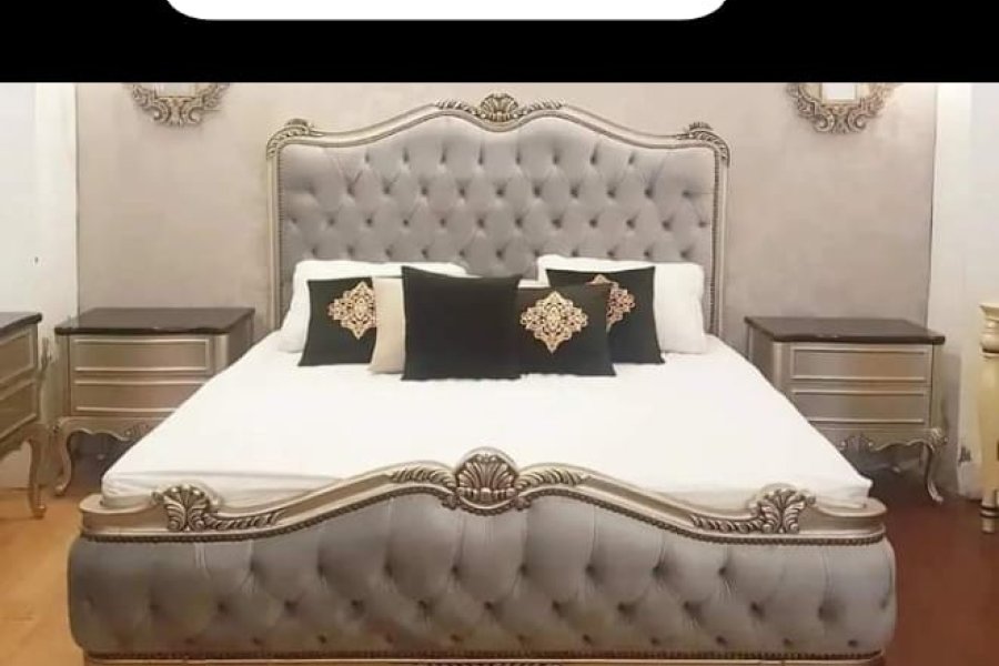 Classical Bed Room Set with Side Tables