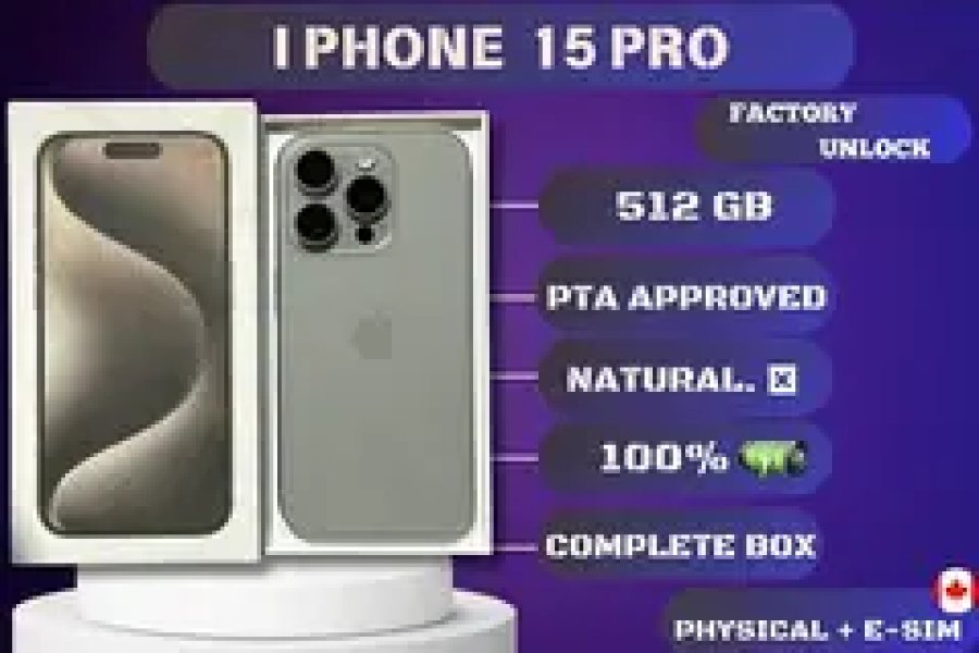 IPHONE 15 PRO 512 GB PTA APPROVED-0