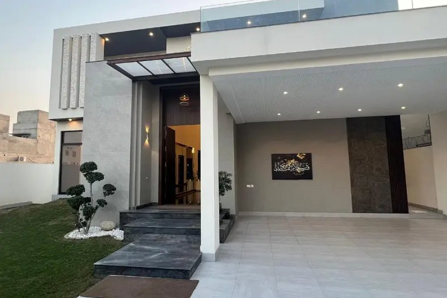 1 Kanal Vvip Brand New Luxury House Available For Sale In Raza Garden Canal Road Fsd