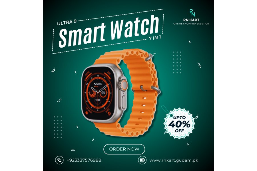 FREE HOME DELIVERY Ultra 9 Smart Watch 7 In 1-0