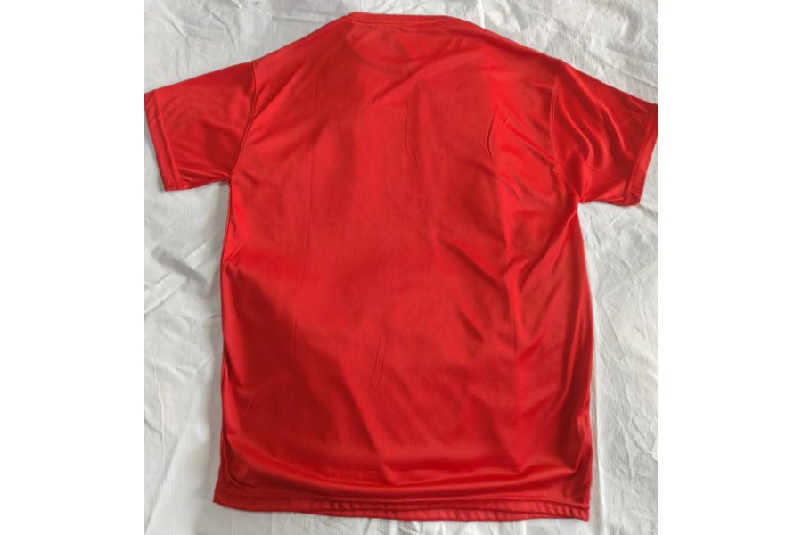 Men Nike Logo Red  T Shirt by Kragnify