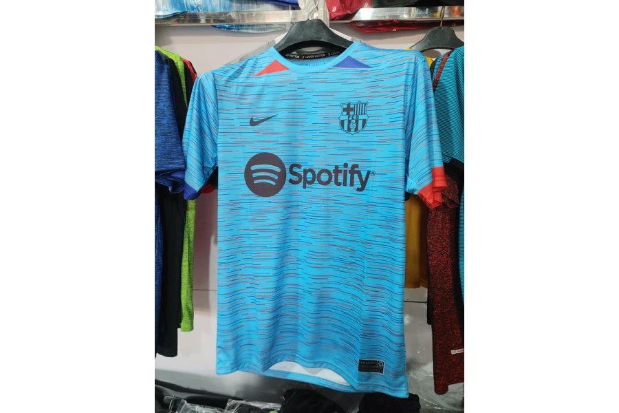 Men Spotify  Football T Shirt by Kragnify