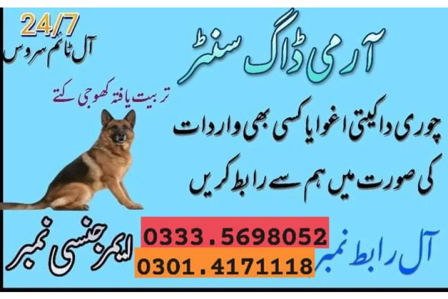 آرمی ڈاگ سنٹر لاہور 03124760111-0