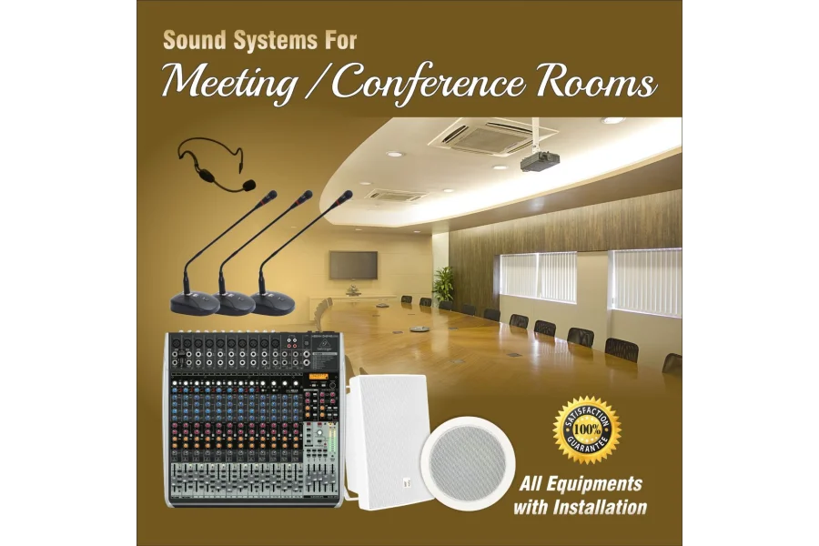 PA Sound System Sales, Installation for Meeting, Conference Room-0