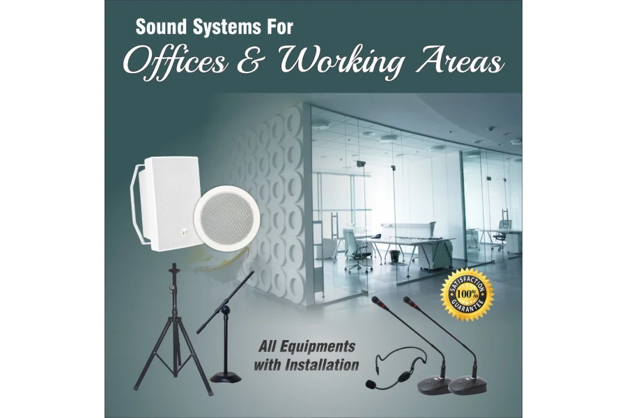 PA Sound Systems Sales, Installation for Office & Working Area-0