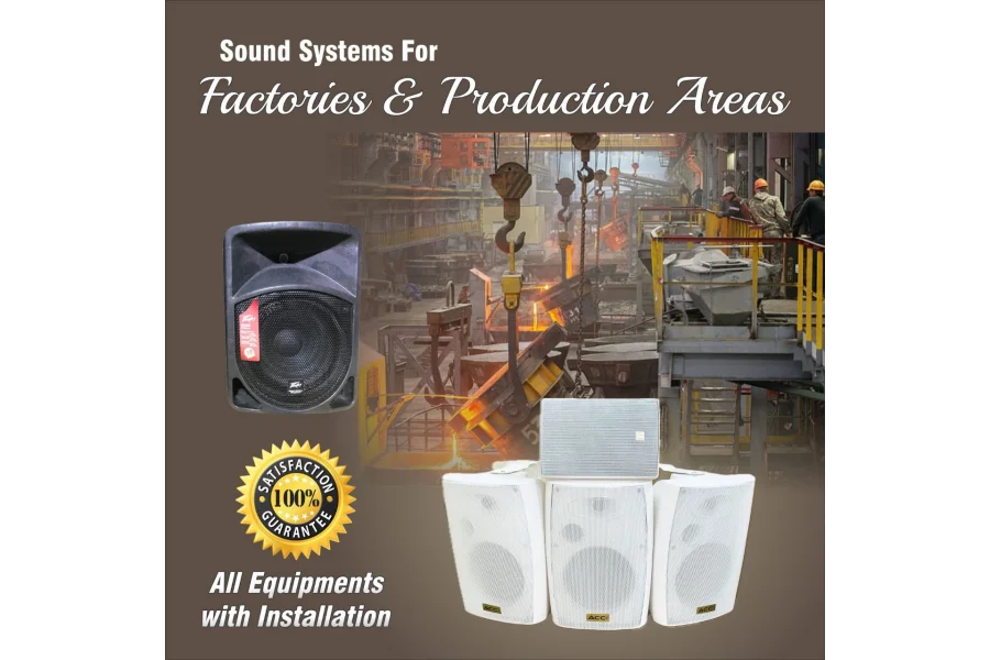 PA Sound Systems Sales, Installation for Factories & Production Area-0