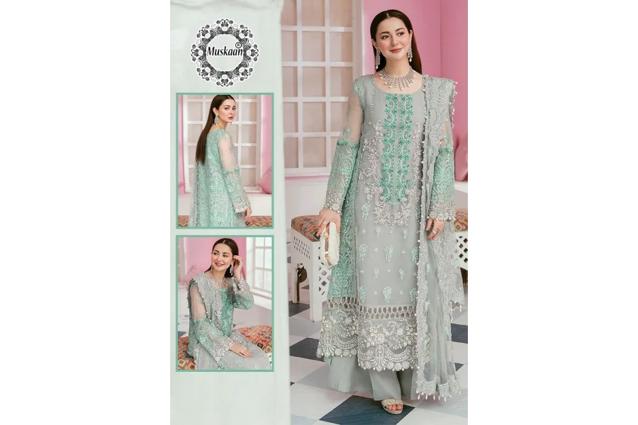 Elaaf Formal Wedding Collection-Silver Gray-0