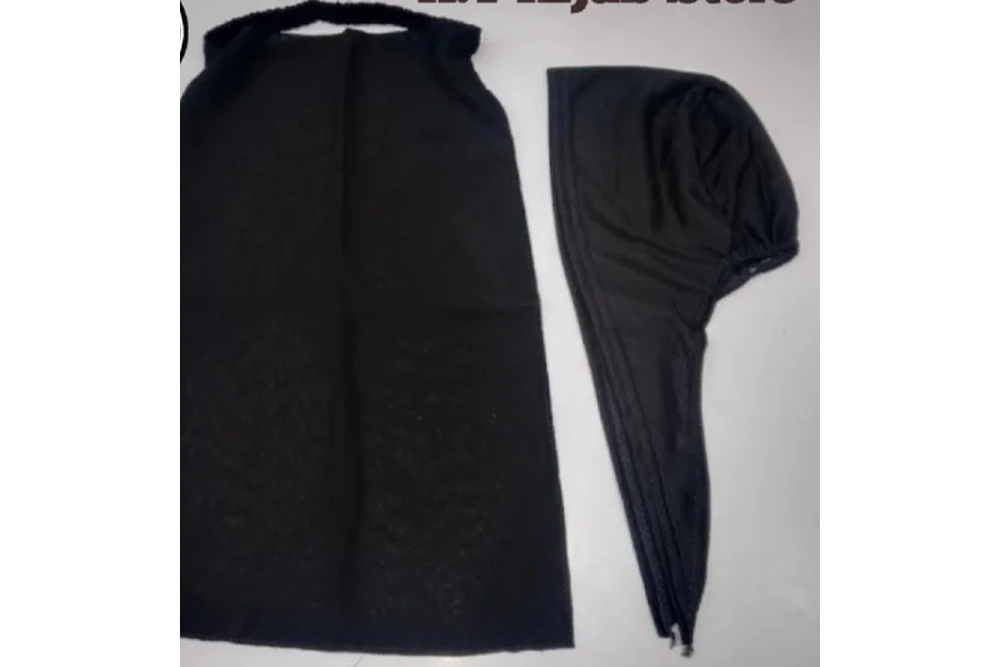 انڈر حجاب کیپ کے ساتھ 1 پی سی لچکدار نقاب