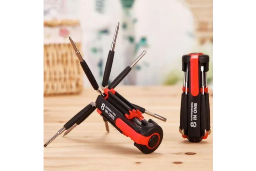 Techmanistan 8 in 1 screwdriver with 6 led torch