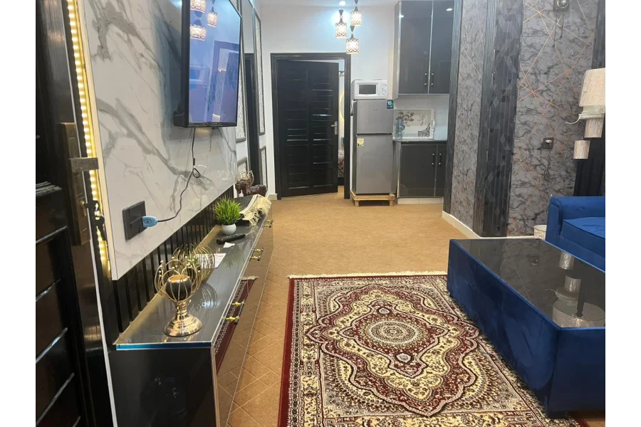 Saif Heights  Fully Furnished 1-Bedroom Flat (485 Sq ft)