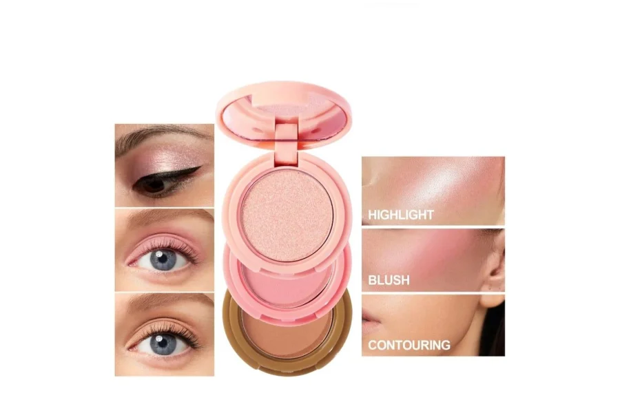 3 ان 1 منی میک اپ پیلیٹ