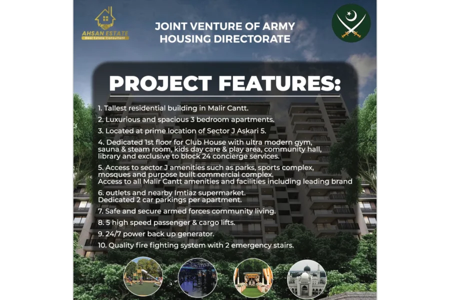 3 Bed room apartment in Malir Cantt