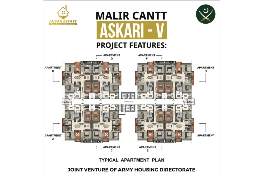 3 Bed room apartment in Malir Cantt