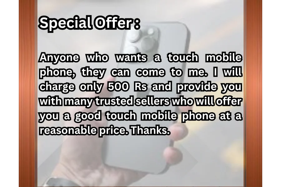 Get a Touch Mobile Phone at Just 500 Rs with Trusted Sellers.