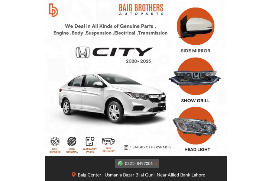 Auto Square Parts (Honda City GM Gn8 Door Roof Bonnet Grill Bumper Fender Condenser Ac Rim)