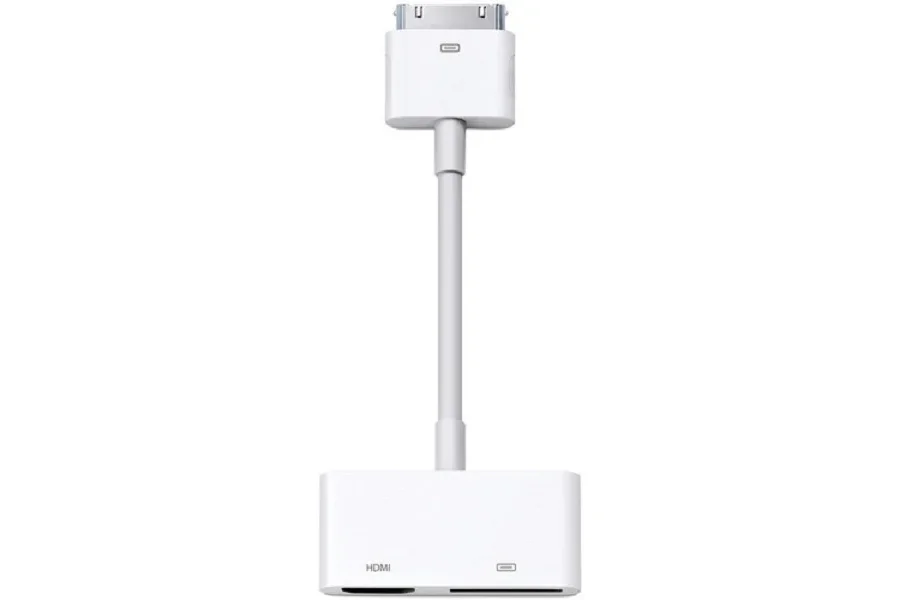 Apple 30-Pin To Digital AV (MC552ZM/B) Adapter-0