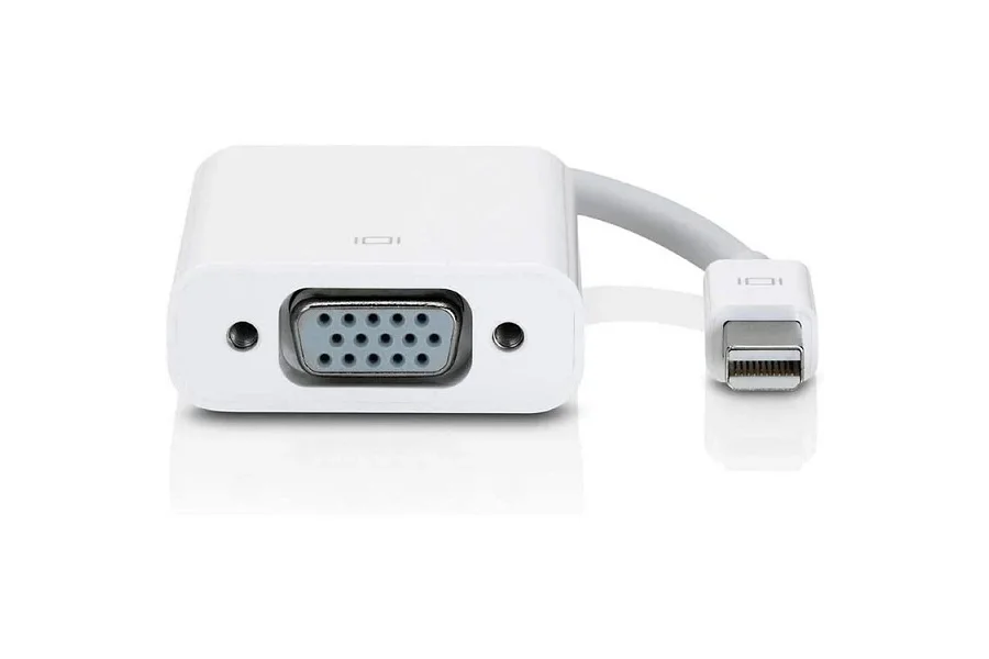 Apple Mini Display Port to VGA Adapter (MB572BE/B) White-0