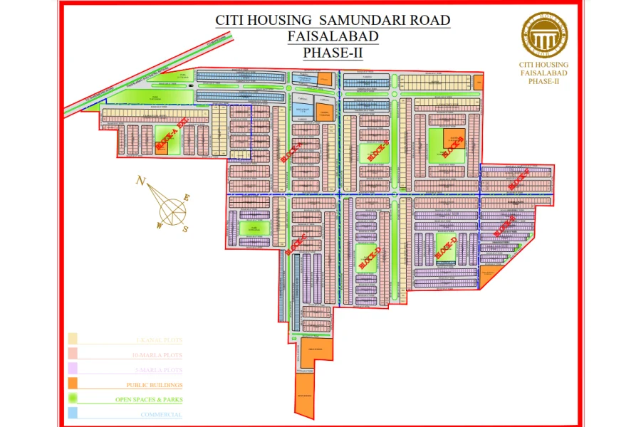10 Marla Plot For Sale in Citi HOUSING Samundari Road Faisalabad-0