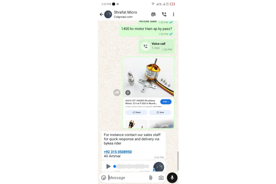 Drone Bldc Motors for sale 1000 Kv motors