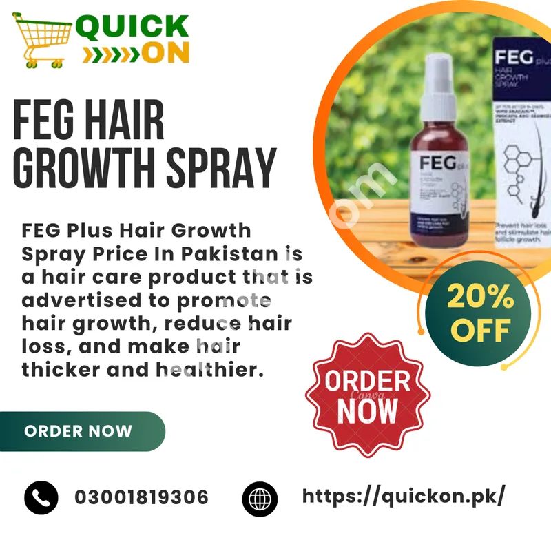 FEG Plus Hair Growth Spray | 03001819306 | FEG Plus Hair Growth Spray Price in Pakistan