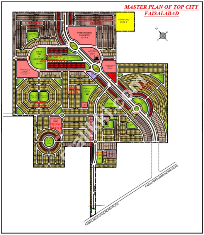 ٹاپ سٹی میں 3.5، 5، 7.7، 10، 12، 15 مرلہ پلاٹس-0