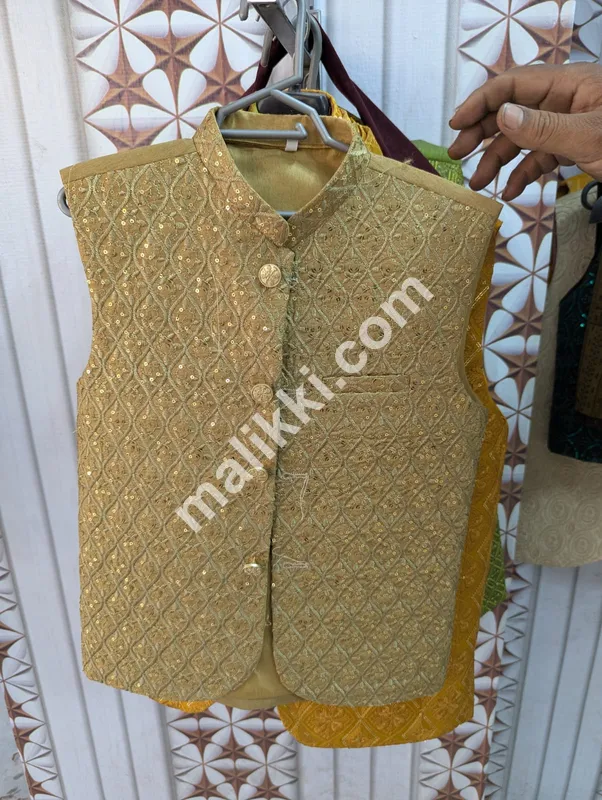 Kids mehndi Style Waist coat