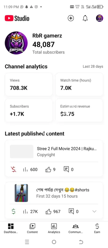 YouTube channel monetization service's buy 4k watch time nondrop 1k subscribers