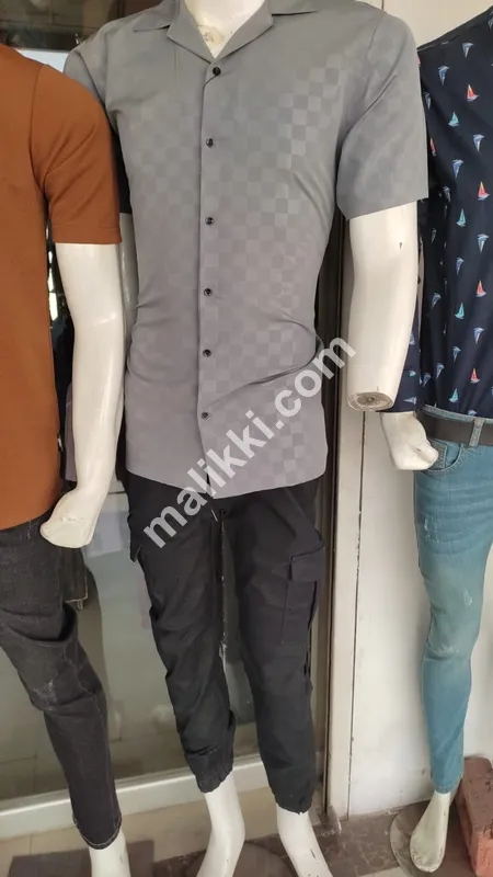 Grey TShirt with Black Trousers