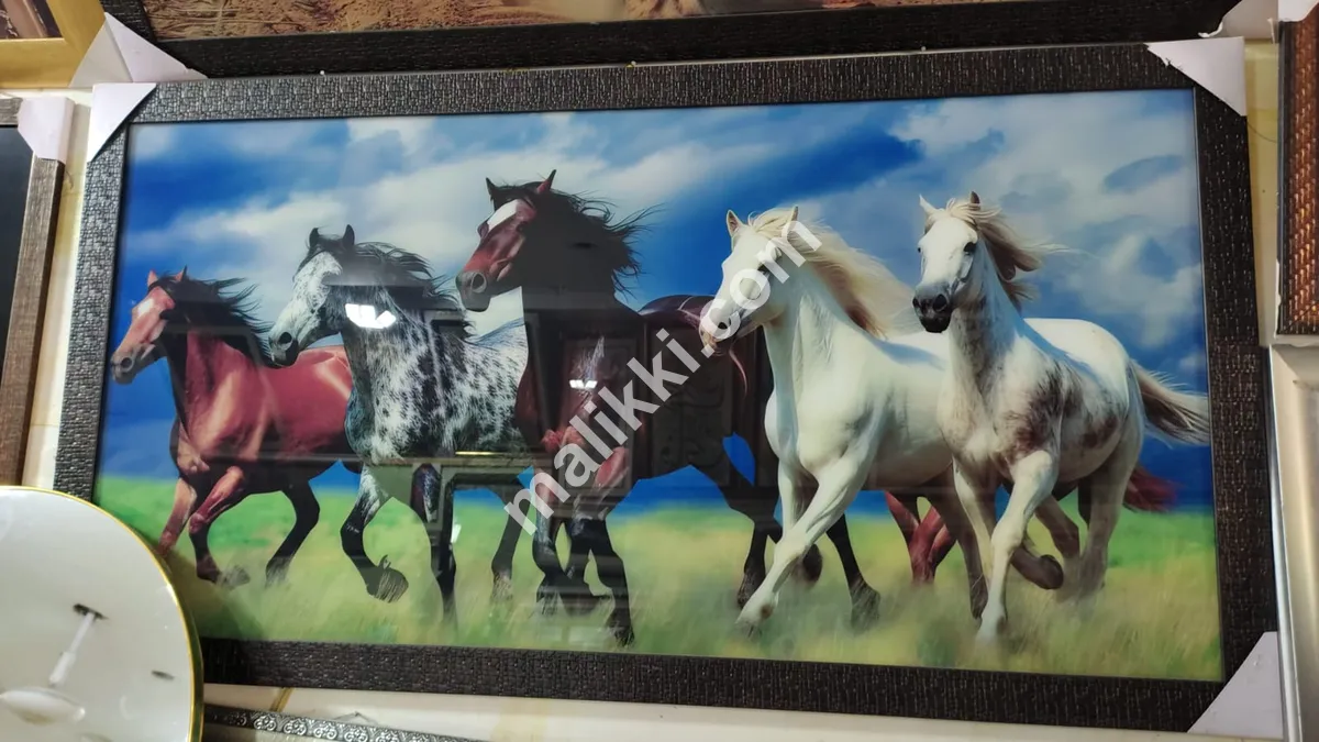 Horses Picture Frame UV Printed 2x4 ft-0