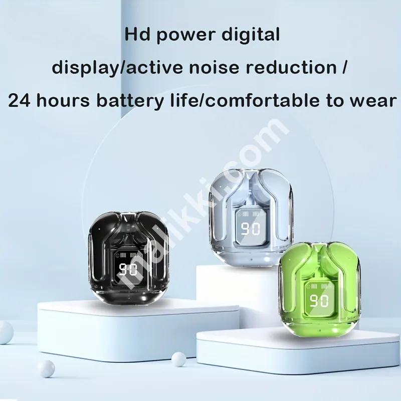 High-fidelity five-color wireless headphones, LED digital power display,-0
