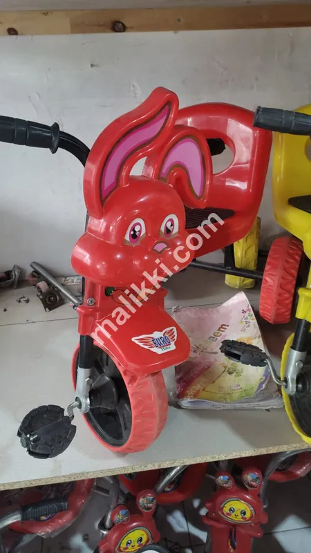 Tricycle Red Color with Bunny Face-0