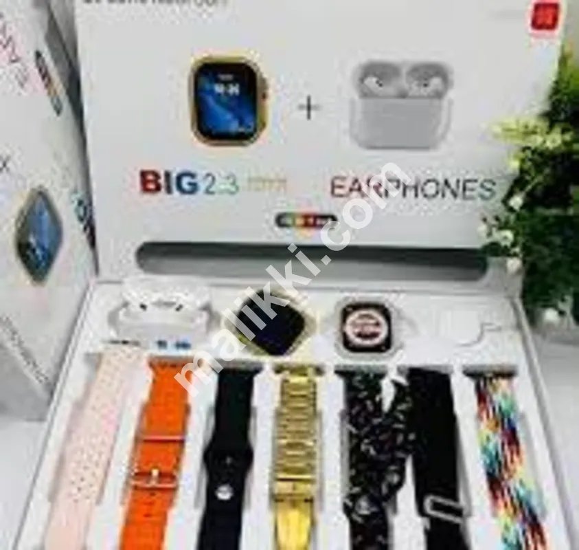 i20 ULTRA MAX SUIT Smart watch 10 in 1 Airpods pro with 7 different straps