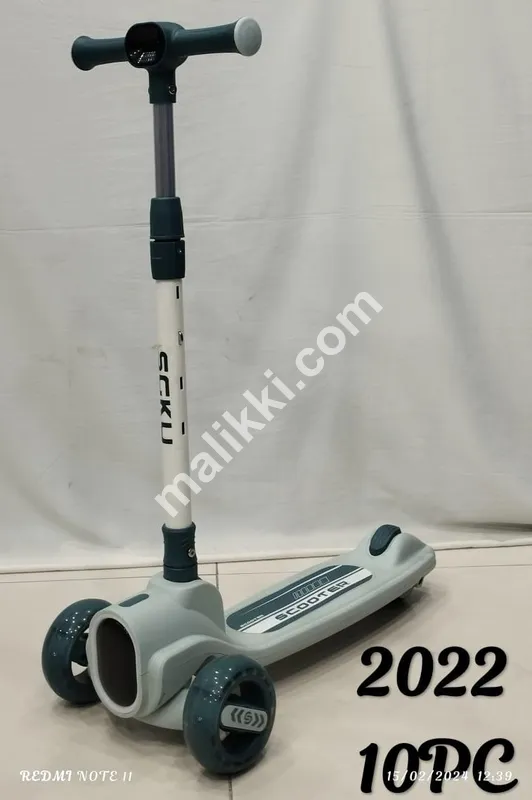 Scooty Adjustable Grey Color 2 wheeler