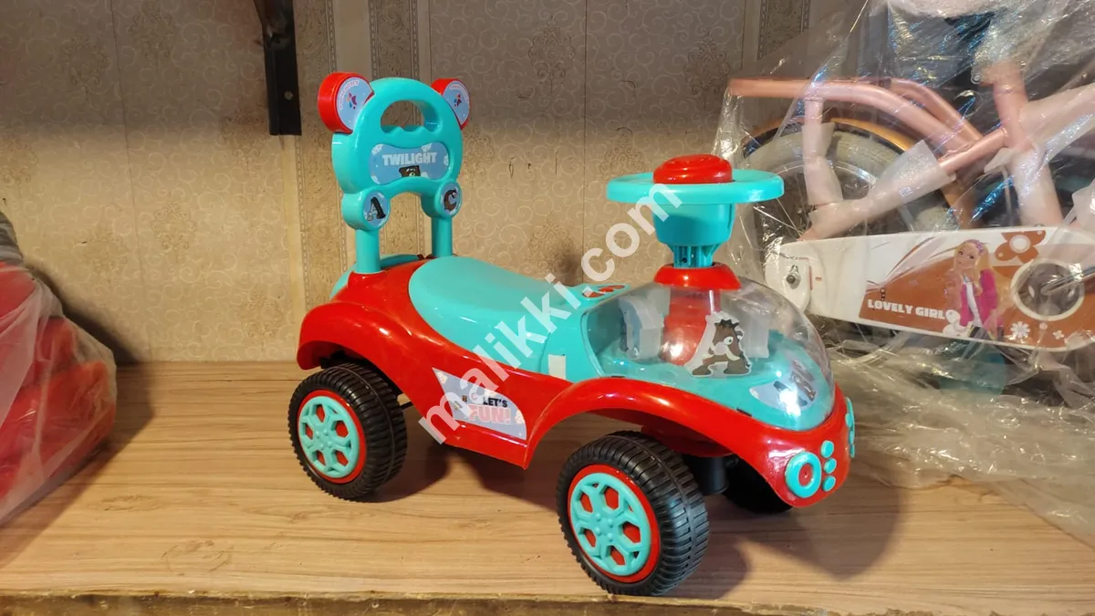 Push Car With Twist Handle Red And Blue Color Good Quality