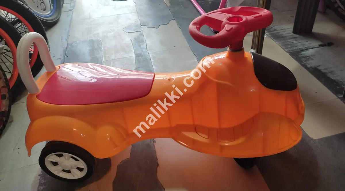 Magic Car Yellow and Red Color with Handle