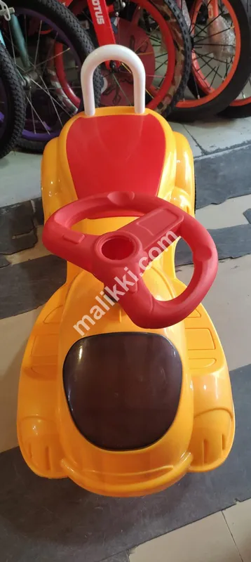 Magic Car Yellow and Red Color with Handle