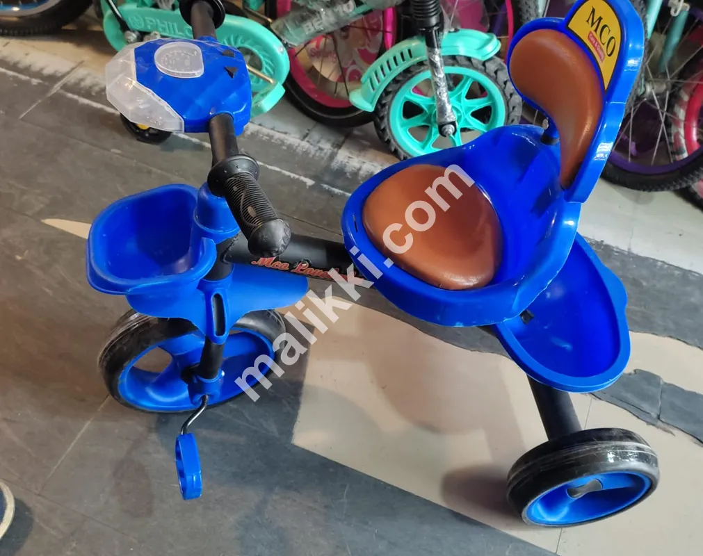 بچوں کے لیے ٹرائی سائیکل بلیو کلر