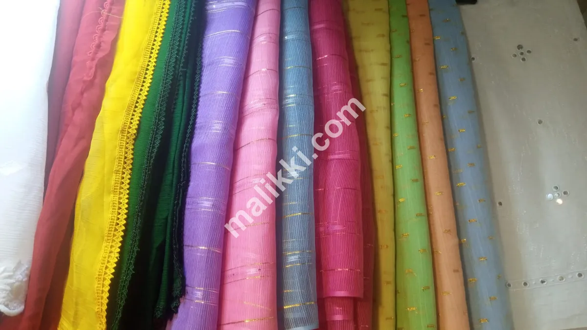 خواتین کے لیے کھڈی لان کے دوپٹے۔-0