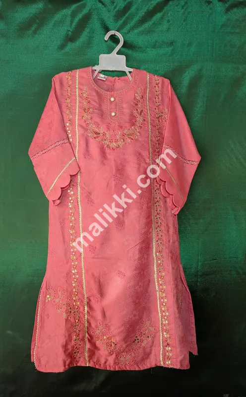 Girls tea Pink Shalwar Kameez