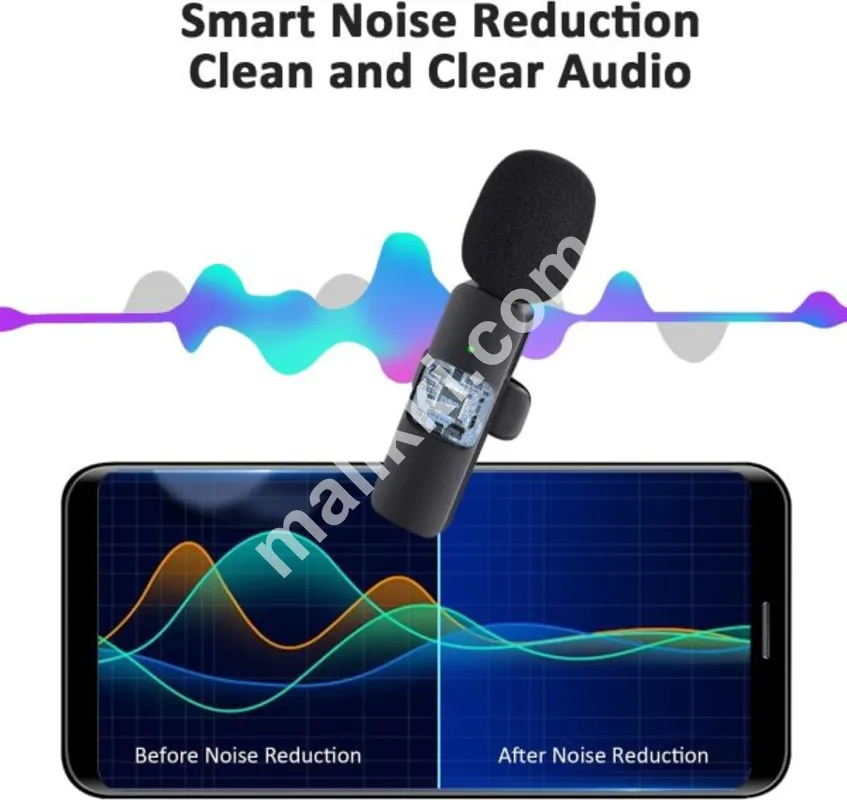 BOYA BYMW3 Wireless MIC Dual MICROPHONE Vlogging Mic, For Podcast, Interviews, with Microphone for Type C, Android, IOS Lightining & 3.5mm Jack