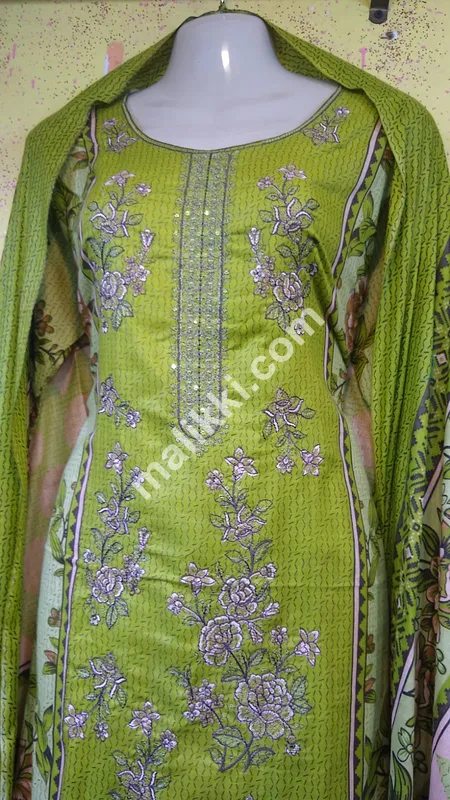 Lawn 3 Pcs Embroidered Dress-0