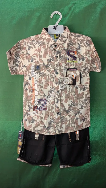 Kids Summer Style Pent Shirt-0