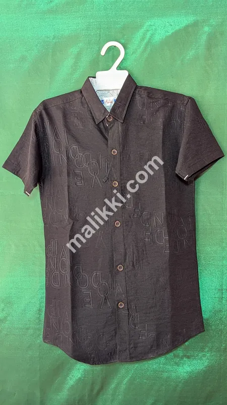 Black Half Sleeve Shirt-0