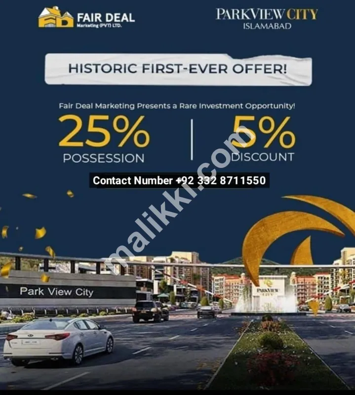 01 Kanal Plot On Installments Plan Available For Sale In Park View City Islamabad-0