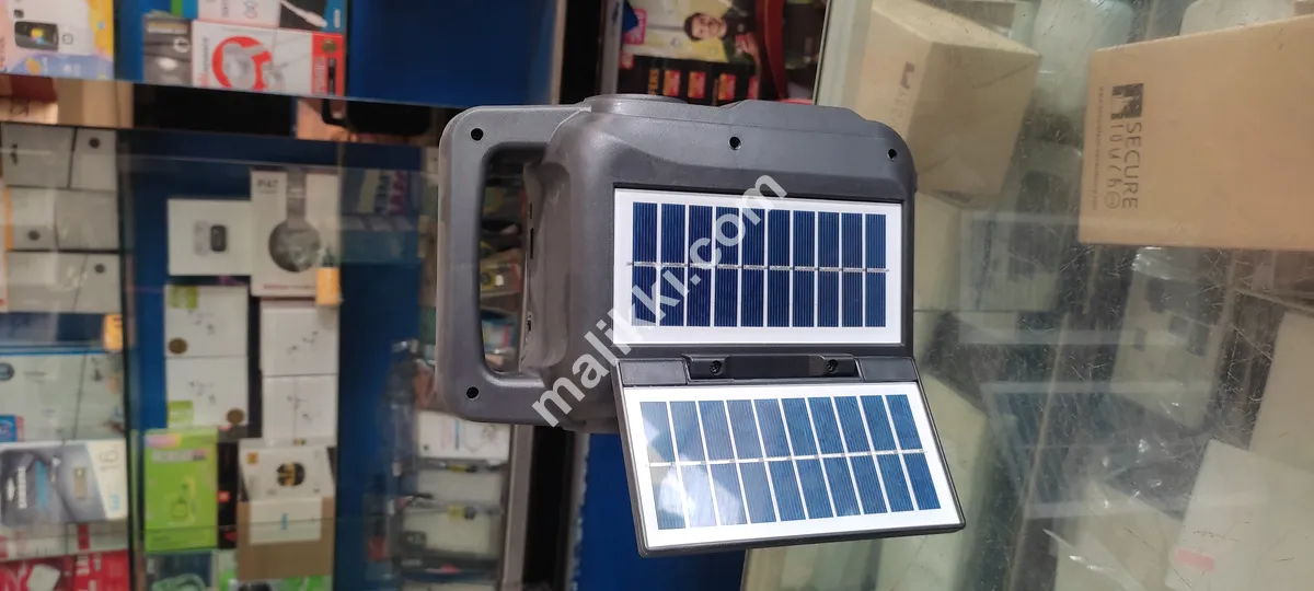 Bluetooth Speaker With Solar Panel and Led Torch Light 