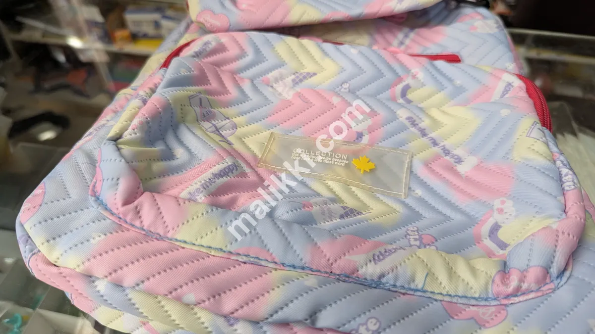 Beautiful School Bag with Water Bottle Bag